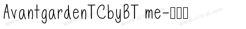 AvantgardenTCbyBT me字体转换